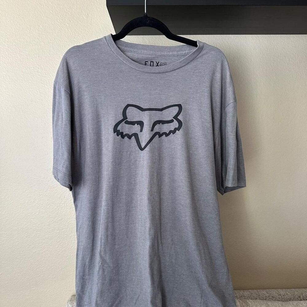 Fox-racing Men's Grey T-shirt